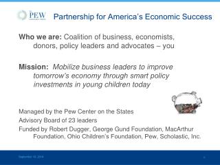 Partnership for America’s Economic Success