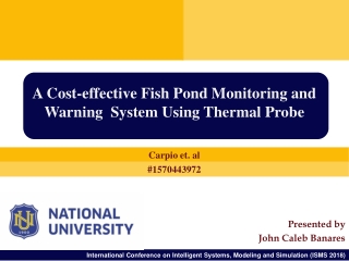 Presented by John Caleb Banares