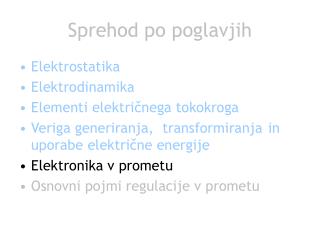 Sprehod po poglavjih