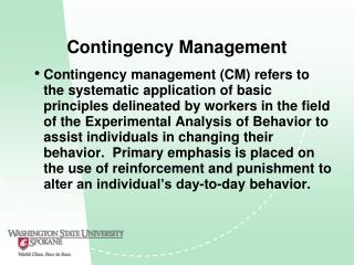 Contingency Management