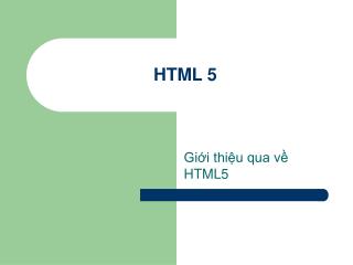 HTML 5