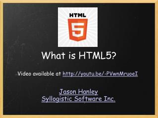 What is HTML5?