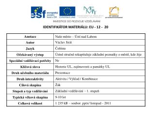 Identifikátor materiálu: EU - 12 - 20