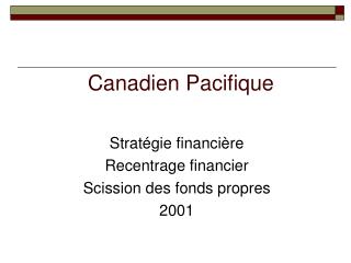 Canadien Pacifique