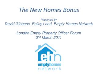 The New Homes Bonus
