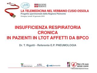 INSUFFICIENZA RESPIRATORIA CRONICA IN PAZIENTI IN LTOT AFFETTI DA BPCO