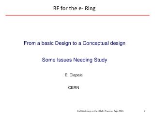 RF for the e- Ring