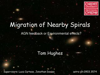 Migration of Nearby Spirals
