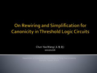 On Rewiring and Simplification for Canonicity in Threshold Logic Circuits