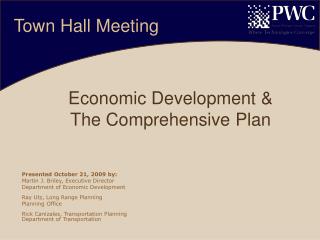 Economic Development &amp; The Comprehensive Plan