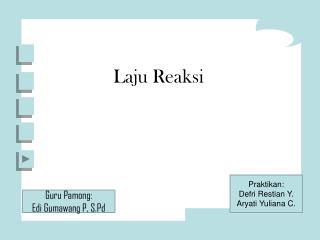 Laju Reaksi