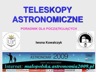 TELESKOPY ASTRONOMICZNE