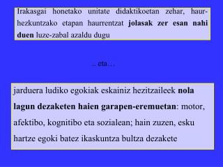 jarduera ludiko egokiak eskainiz hezitzaileek nola