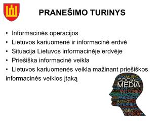 PRANEŠIMO TURINYS