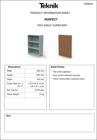 PRODUCT INFORMATION SHEET