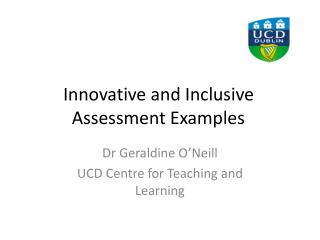 Innovative and Inclusive Assessment Examples