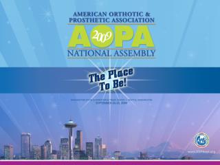 2009 AOPA Assembly Top Ten Presentation