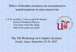 Effect of breather existence on reconstructive transformations in mica muscovite