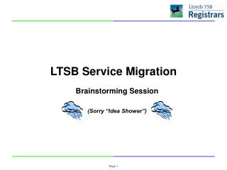 LTSB Service Migration