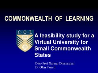COMMONWEALTH OF LEARNING