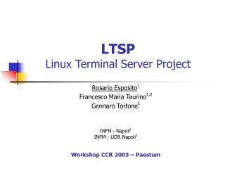 LTSP Linux Terminal Server Project