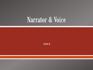 Narrator & Voice