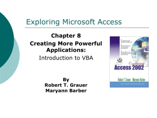 Exploring Microsoft Access