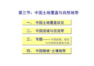 第三节：中国土地覆盖与自然地带