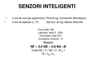 SENZORI INTELIGENTI