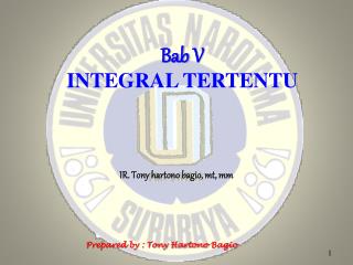 Bab V INTEGRAL TERTENTU