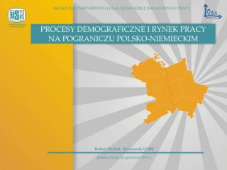 I.	Procesy demograficzne 	1. Dane krajowe: Ludność w latach 2000 – 2010.