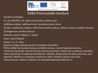 Velká francouzská revoluce