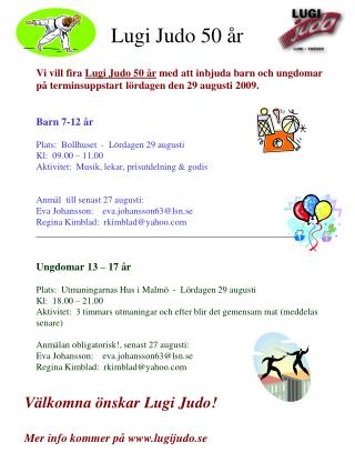 Lugi Judo 50 år