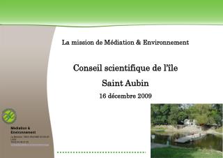 Médiation &amp; Environnement