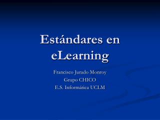 Estándares en eLearning