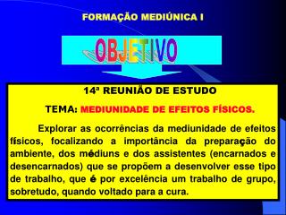 FORMAÇÃO MEDIÚNICA I