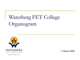 Waterberg FET College Organogram