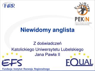 Niewidomy anglista
