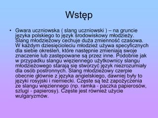 Wstęp