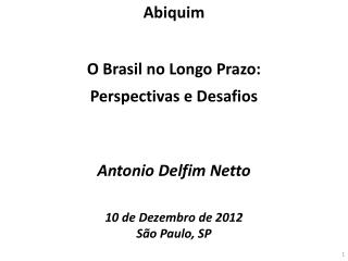 Antonio Delfim Netto