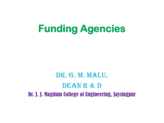 Funding Agencies
