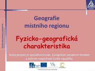 Geografie místního regionu