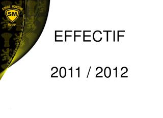 EFFECTIF 2011 / 2012