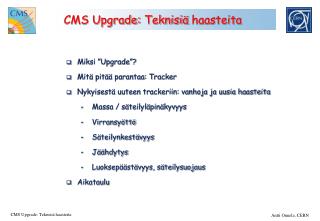 CMS Upgrade: Teknisiä haasteita