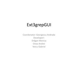 E xt3grep GUI