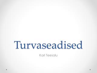 Turvaseadised