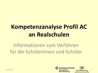 Kompetenzanalyse Profil AC an Realschulen