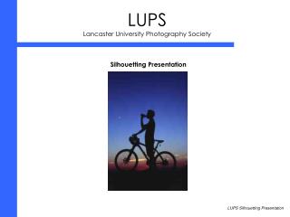 LUPS Lancaster University Photography Society