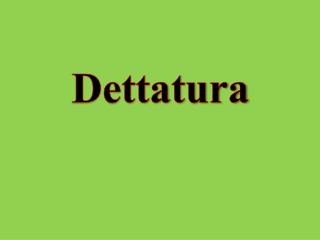 Dettatura