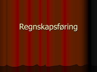 Regnskapsføring